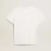 Slim-Fit-Damen-Hemd in Weiss mit Used-Look