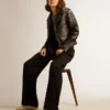 Slim-Fit-Hemd im Used-Look in Anthrazitgrau