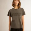 Slim-Fit-Hemd im Used-Look in Anthrazitgrau