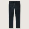 Slim-Fit-Herrenjeans aus dunklem Indigo-Stretch-Denim