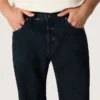 Slim-Fit-Herrenjeans aus dunklem Indigo-Stretch-Denim