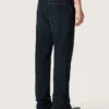 Slim-Fit-Herrenjeans aus dunklem Indigo-Stretch-Denim