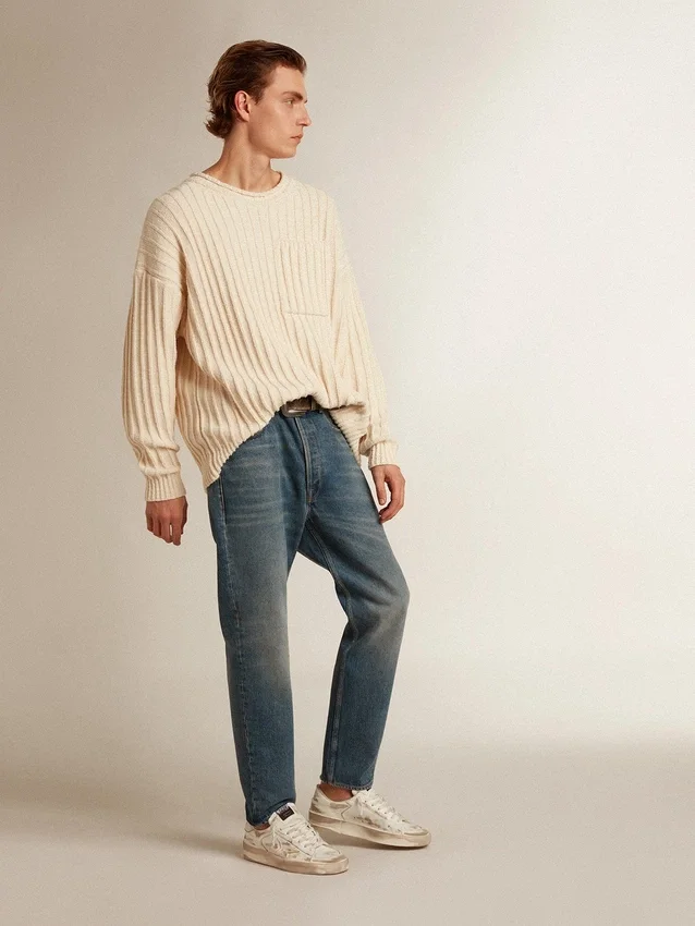 Slim-Fit-Jeans für Herren mit mittlerer Waschung