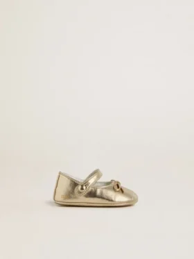 Sofi Baby-Ballerinas aus goldenem Leder