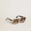 Sonnenbrille im Cameron-Stil mit Schildpattmuster