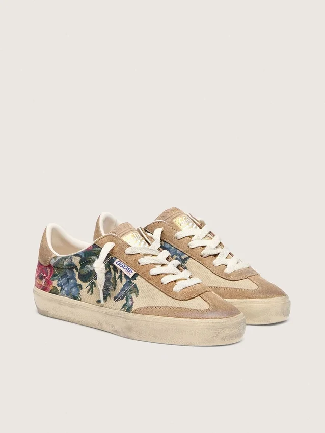 Soul Star für Damen aus Canvas und Wildleder mit farbenfrohem Print