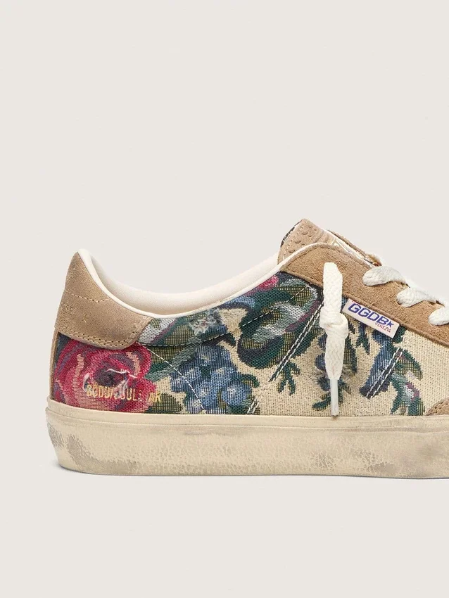 Soul Star für Damen aus Canvas und Wildleder mit farbenfrohem Print