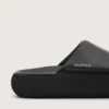 Space-Star-Slipper für Damen aus schwarzem Leder