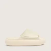 Space-Star-Slipper für Damen aus weissem Leder