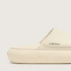 Space-Star-Slipper für Damen aus weissem Leder