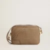 Star Bag aus salbeigrünem Leder mit Ton-in-Ton-Stern