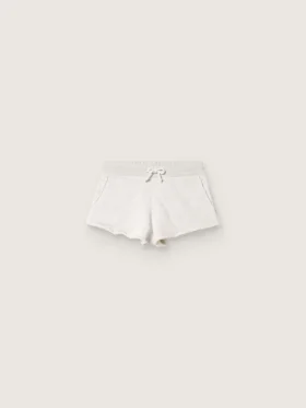 Star-Damen-Shorts aus grauem Melange-Fleece