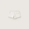 Star-Damen-Shorts aus grauem Melange-Fleece