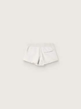 Star-Damen-Shorts aus grauem Melange-Fleece