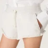 Star-Damen-Shorts aus grauem Melange-Fleece