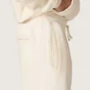 Star Unisex-Sweathose aus fleece in Vintage-Weiss
