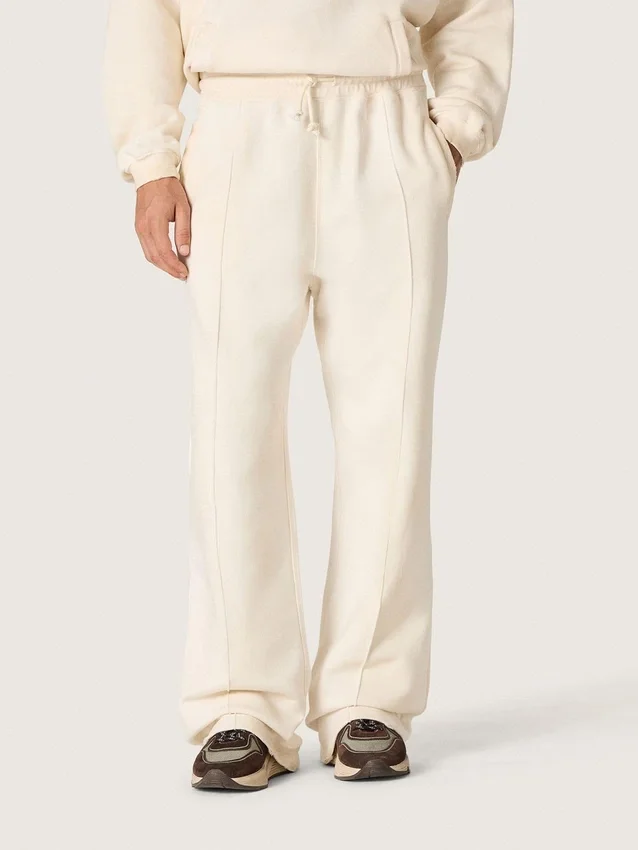 Star Unisex-Sweathose aus fleece in Vintage-Weiss