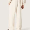 Star Unisex-Sweathose aus fleece in Vintage-Weiss