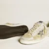 Stardan für Herren aus Nubuk- und Crackle-Leder mit silbernem Metallic-Lederstern