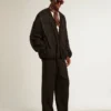 Stardan für Herren aus Wildleder mit Sand-Stern und Swarovski-Kristalleinsätzen