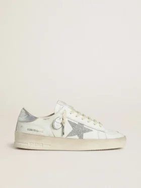 Stardan LTD für Damen mit Swarovski-Kristallstern und Fersenlasche aus Metallic-Leder