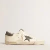 Super-Star aus Nappa mit grauem Stern aus Wildleder und Fersenlasche