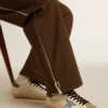 Super-Star aus Nappaleder mit hellblauem Stern aus Wildleder und grauer Fersenlasche aus Leder