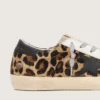 Super-Star für Damen aus Leder mit Leopardenmuster