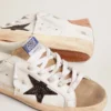 Super-Star für Damen mit schwarzem Glitzerstern und rosa Fersenlasche