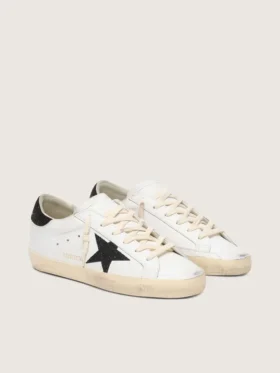Super-Star für Damen mit schwarzem Swarovski-Kristallstern und Fersenlasche
