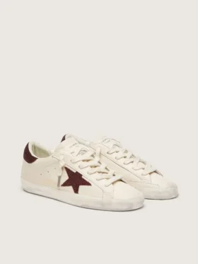 Super-Star für Damen mit Stern aus Wildleder und Fersenlasche mit Swarovski-Kristallen