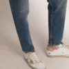 Super-Star für Herren mit goldglitzerndem Foxing und Schriftzug