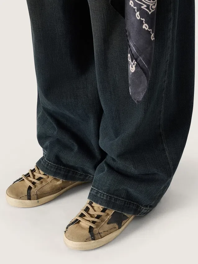 Super-Star LTD für Damen aus beigem Canvas mit schwarzem Lederstern