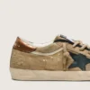 Super-Star LTD für Damen aus beigem Canvas mit schwarzem Lederstern