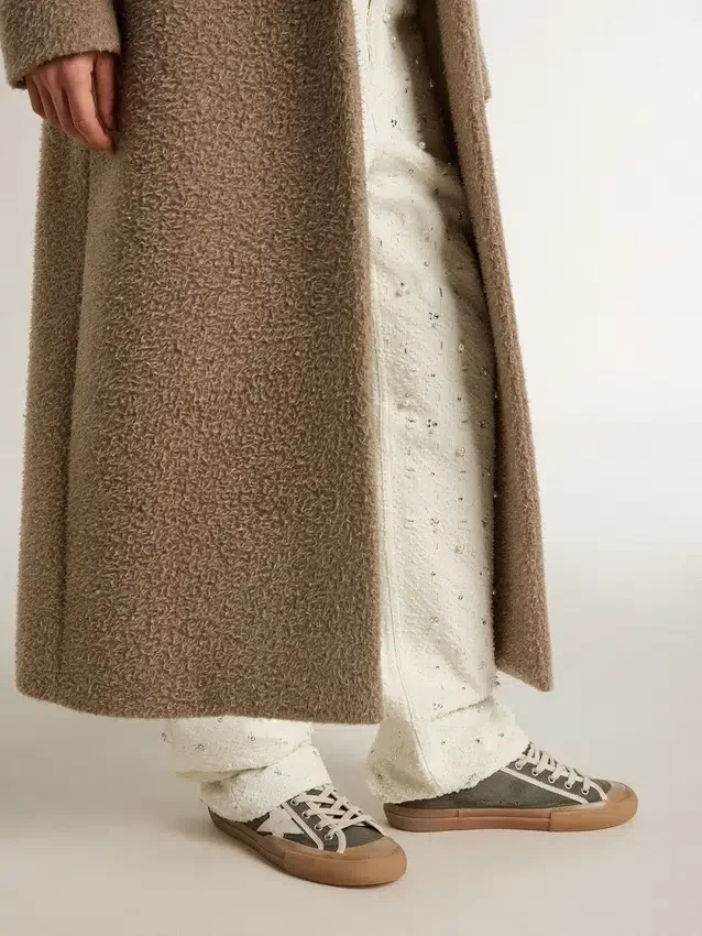 Super-Star LTD für Damen aus grünem Canvas mit weissem Lederstern