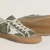 Super-Star LTD für Damen aus grünem Canvas mit weissem Lederstern