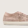Super-Star LTD für Damen aus puderrosa, perforiertem Wildleder mit Ton-in-Ton-Stern