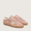 Super-Star LTD für Damen aus rosa Wildleder mit Stern aus platinfarbenem Metallic-Leder