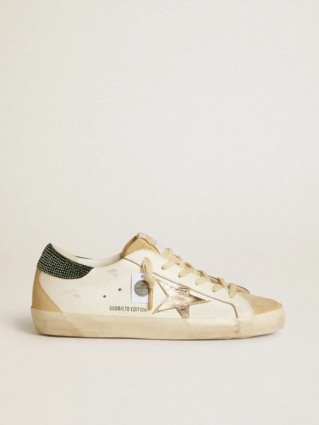 Super-Star LTD für Damen mit Lederstern und Fersenlasche mit Swarovski-Kristallen