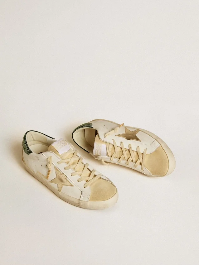Super-Star LTD für Damen mit Lederstern und Fersenlasche mit Swarovski-Kristallen
