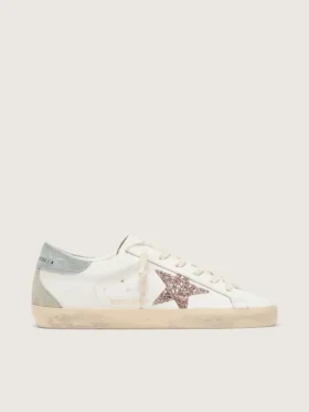 Super-Star LTD für Damen mit mehrfarbigem Glitzerstern und Fersenlasche aus Wildleder