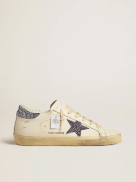 Super-Star LTD für Damen mit Stern aus Wildleder und Fersenlasche mit Swarovski-Kristallen