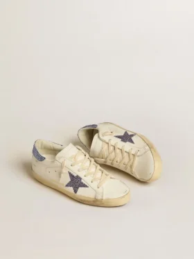 Super-Star LTD für Damen mit Stern aus Wildleder und Fersenlasche mit Swarovski-Kristallen