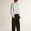 Super-Star LTD für Herren mit perforiertem Stern und Fersenlasche aus Metallic-Leder