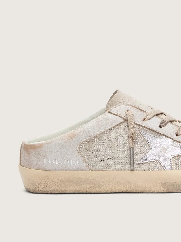 Super-Star Sabot LTD für Damen in Swarovski mit silbermetallischem Lederstern