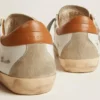 Super-Star-Sneaker für Herren mit Stern aus Wildleder und brauner Fersenlasche