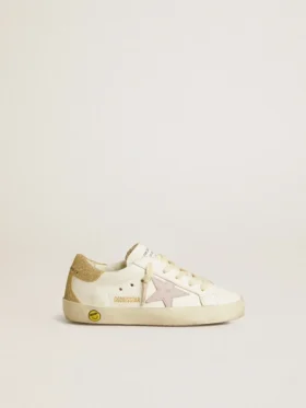 Super-Star Young mit lila Lederstern und glitzernder Fersenlasche
