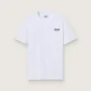 T-Shirt aus der «White Star»-Star Collection mit kontrastierendem schwarzem Logo und Stern