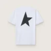 T-Shirt aus der «White Star»-Star Collection mit kontrastierendem schwarzem Logo und Stern