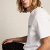 T-Shirt aus der «White Star»-Star Collection mit kontrastierendem schwarzem Logo und Stern